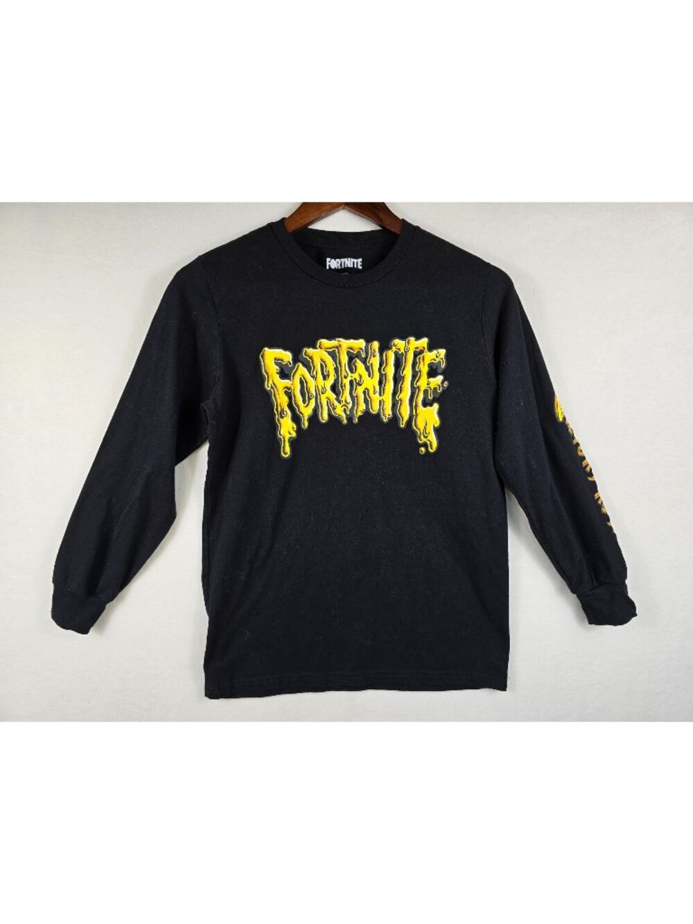 Fortnite Long Sleeve Black Graphic T-Shirt Size 18/20 XL